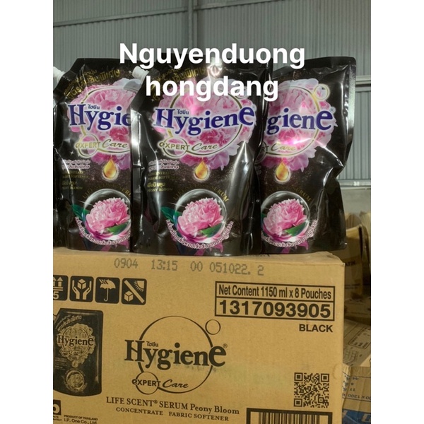 Nước xã vải Hygiene Expert Care Thái Lan (màu đen túi 1150ml)đậm đặc siêu thơm, Hương Thơm tự nhiên