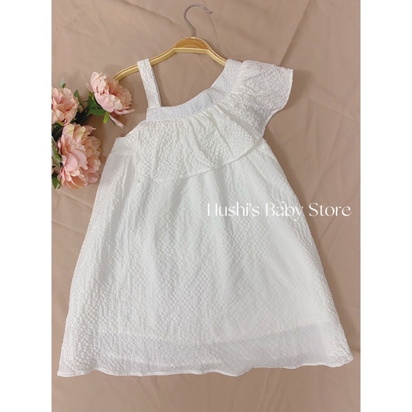 Váy bé gái Rosa Dress trắng xốp 2 lớp tiểu thư xinh xắn cho bé từ 3-8t