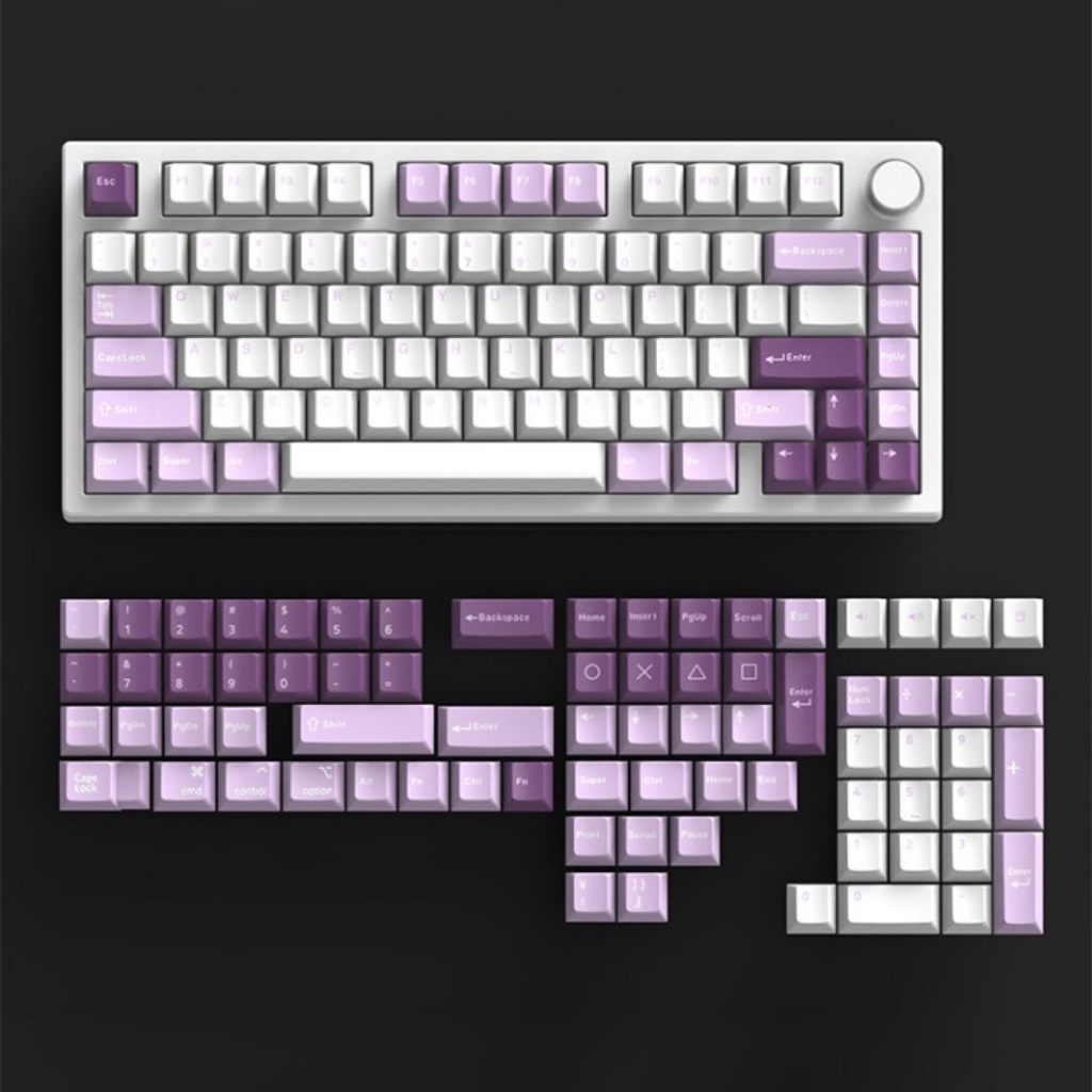 Bàn phím cơ FL-Esports GP75 CPM Polar Night / Taro Purple
