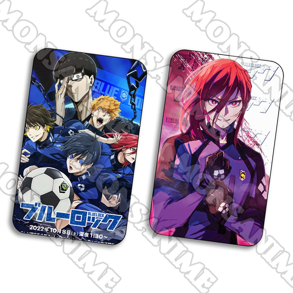 Ảnh card bo góc in hình BLUE LOCK Tiề n đạo số 1 ver Vệt màu thẻ bo viền 5*8cm anime chibi sưu tầm 1 tấm