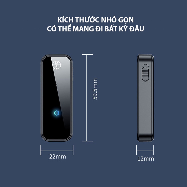 Bộ Thu Phát Bluetooth 5.0 C28 2 trong 1 có giắc cắm 3.5mm cáp sạc usb dành cho xe hơi -dc4987