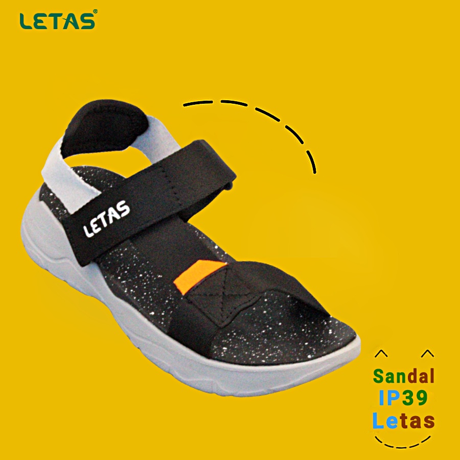 Sandal Unisex Xuất khẩu Letas IP39 Sand Gray Black