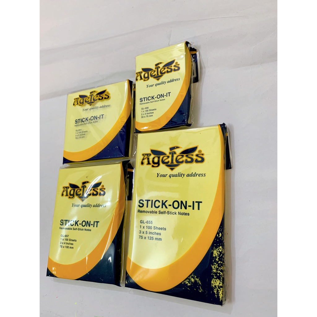 Giấy note, giấy ghi chú màu vàng 3x5 inch