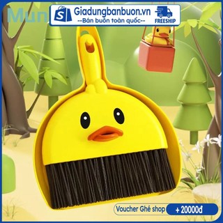 Chổi Quét Bụi mini, Chổi Dọn Rác Bàn Học Hình Vịt Vàng Hoạt Hình Dành Cho Trẻ Em - giadungbanbuon.vn