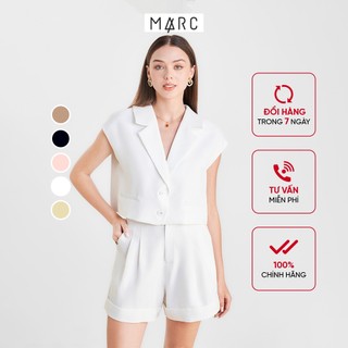 Áo vest nữ MARC FASHION kiểu crop 3 nút cài FALH041022