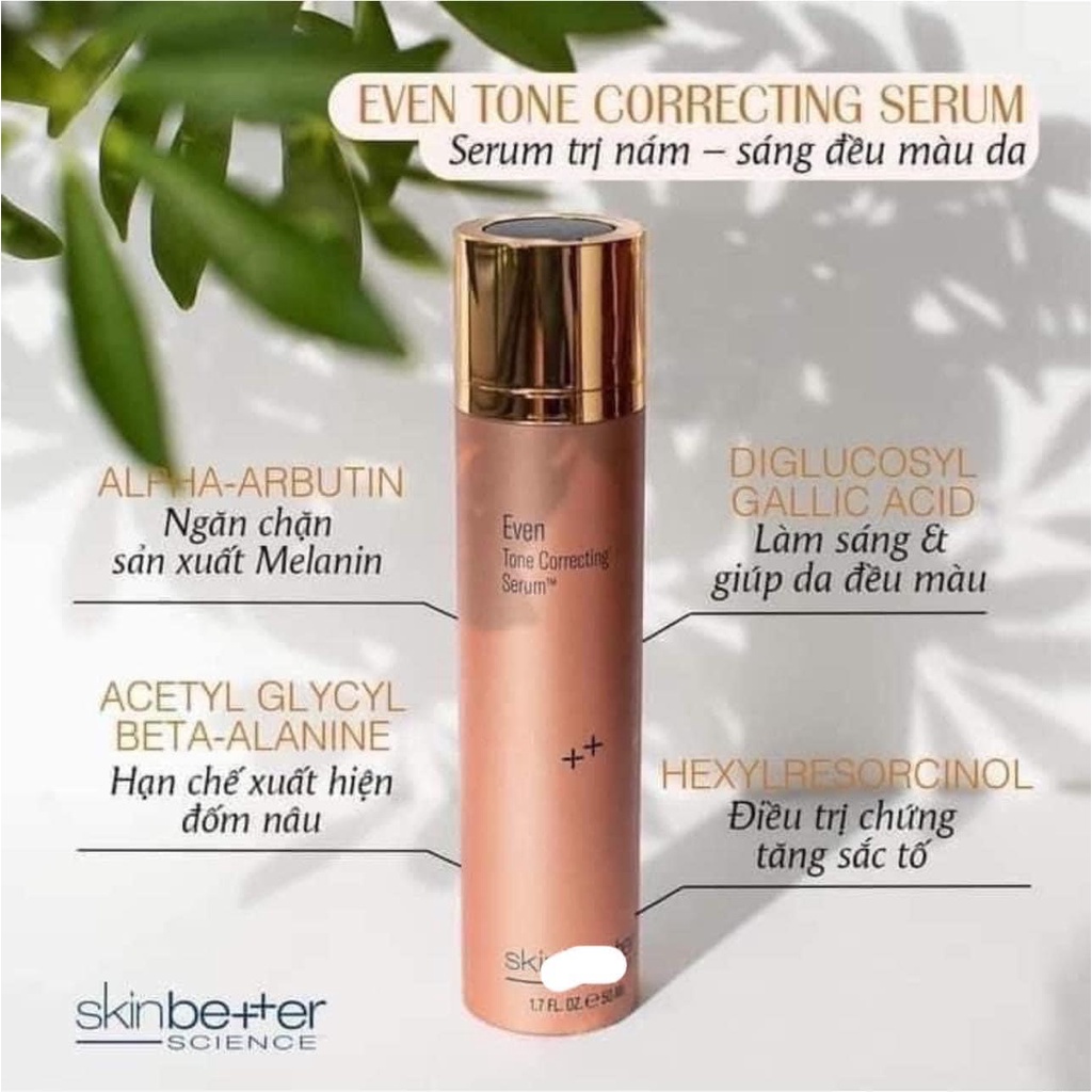 𝗦𝗸𝗶𝗻𝗕𝗲𝘁𝘁𝗲𝗿 𝐒𝐜𝐢𝐞𝐧𝐜𝐞 𝐄𝐯𝐞𝐧 𝐓𝐨𝐧𝐞 𝐂𝐨𝐫𝐫𝐞𝐜𝐭𝐢𝐧𝐠 50ml ,Serum Giảm-Nám, Tàn-Nhang, Sáng Da