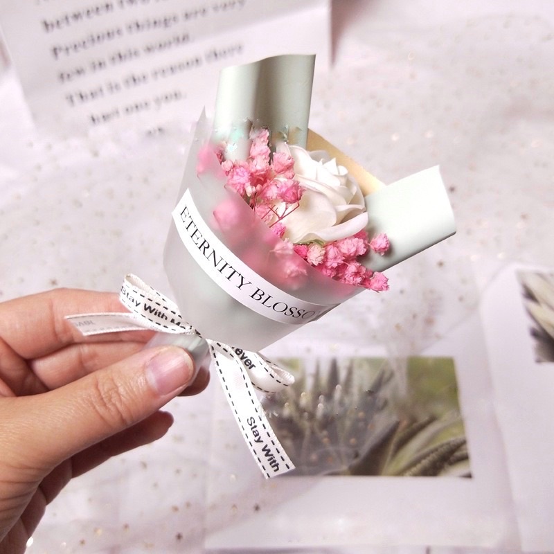 Bó hoa khô mini thơm trang trí hộp quày