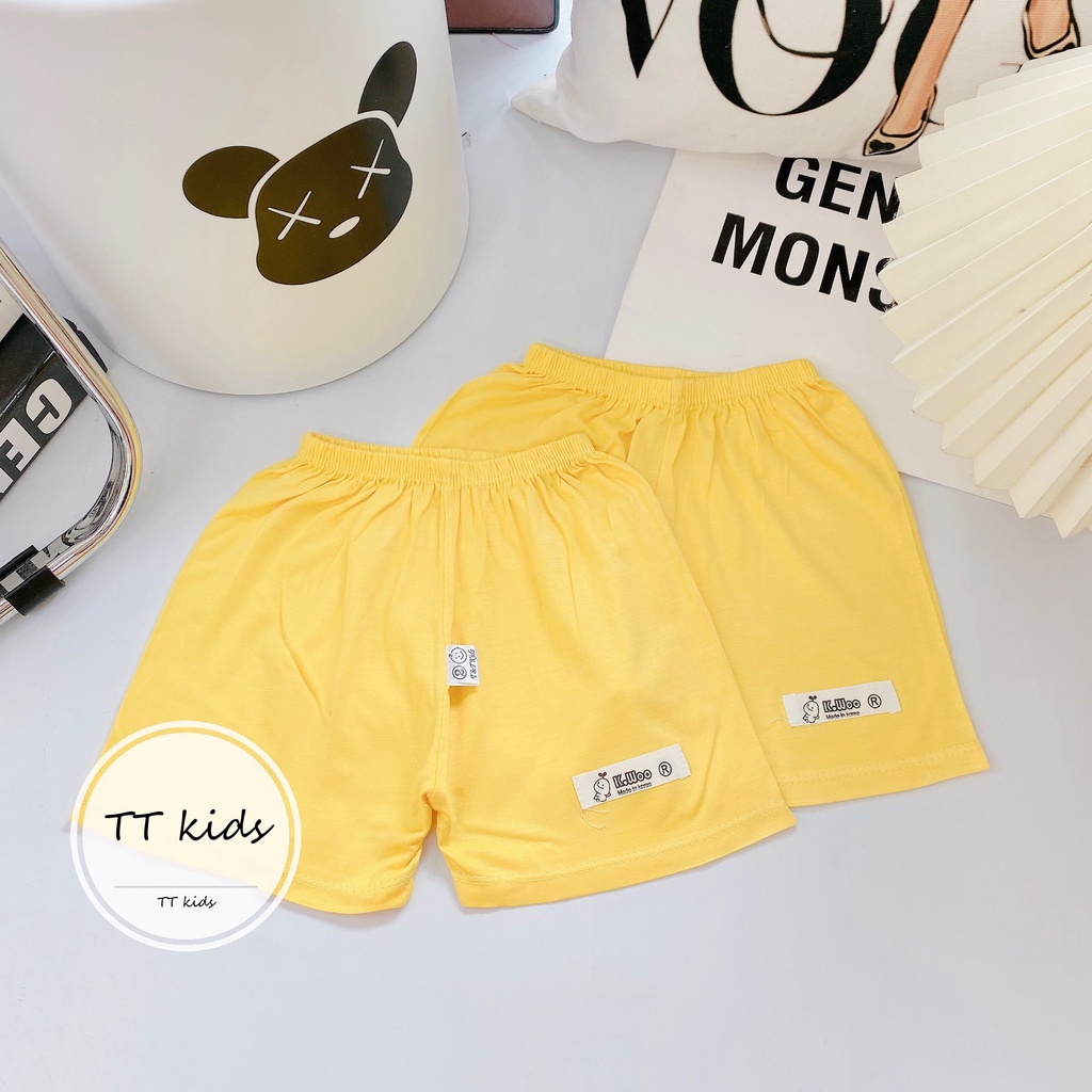 Quần Đùi Quần Chục Thun Lạnh Kwoo Cho Bé Trai, Bé Gái Chất Mềm Mịn