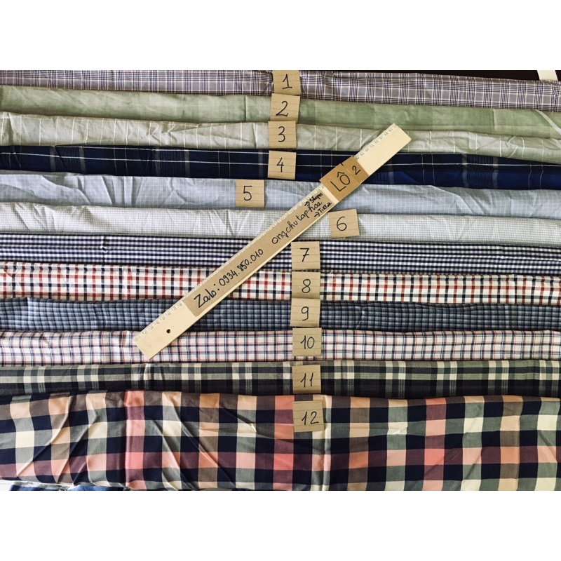 Khổ 1mét x1,5mét vải sơ mi 100% cotton giá thanh lý có thể may quần đùi, váy ngắn hoặc đồ cho bé