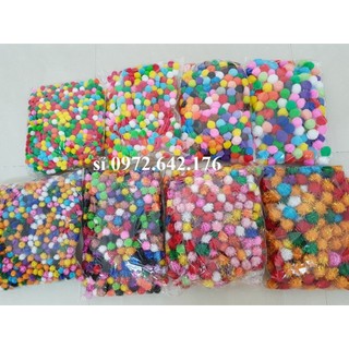 Pom pom đủ các size ( 100 viên/túi) - làm thủ công handmade