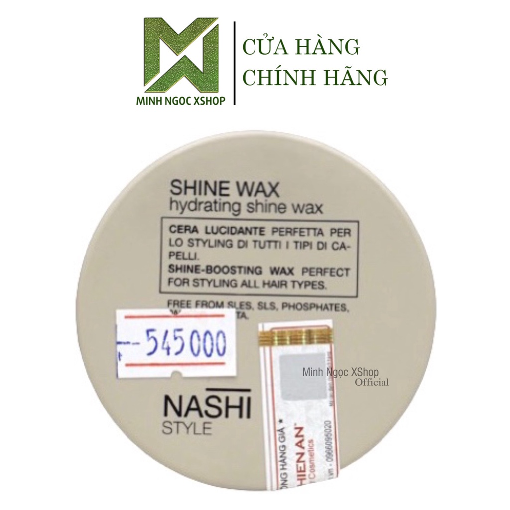 Sáp cứng tạo kiểu linh hoạt bóng cho tóc Nashi Shine Wax 50ML