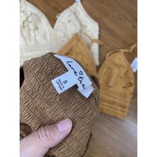 Áo croptop phối ren