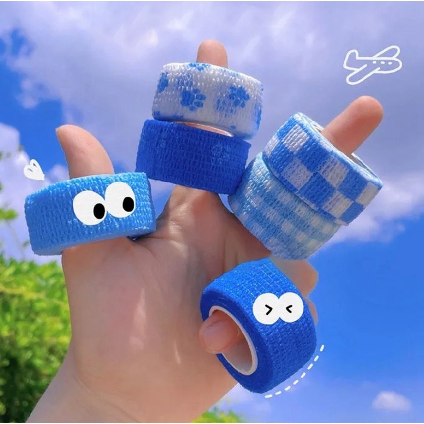 BĂNG CUỐN CO GIÃN TỰ DÍNH DÀI 4.5M, BĂNG CUỐN THỂ THAO HỌA TIẾT DỄ THƯƠNG CHO NGƯỜI VÀ THÚ CƯNG
