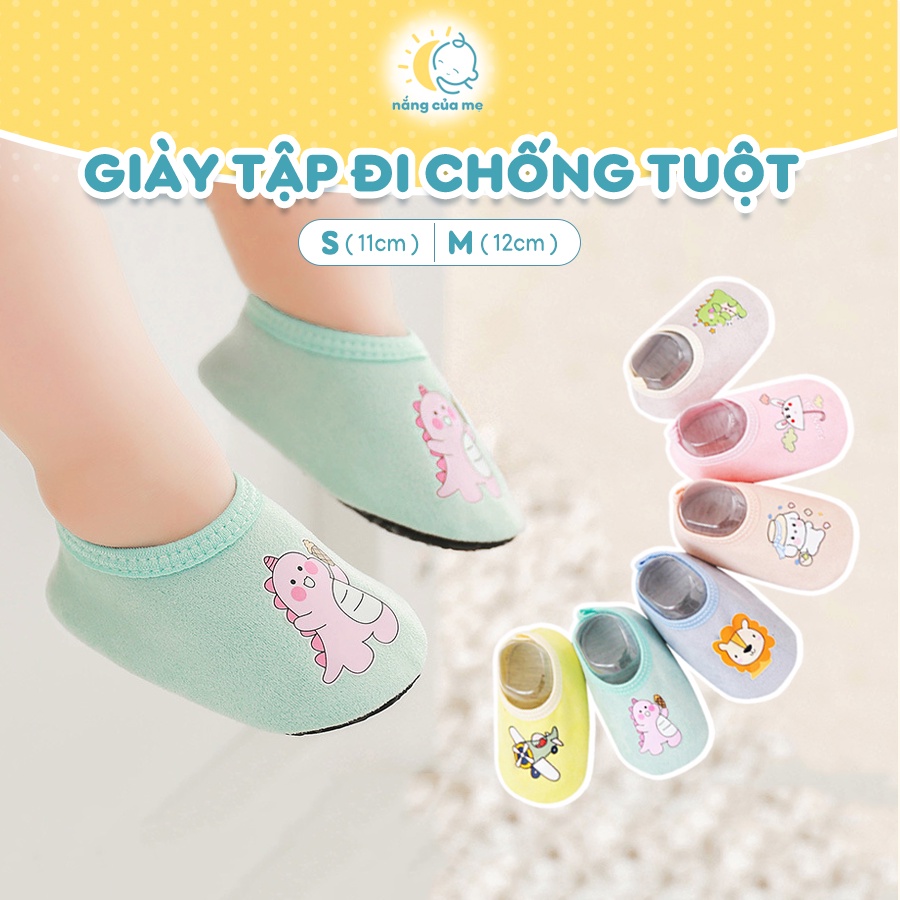 Giày Vải Tập Đi Mùa Hè Cho Bé Nắng Của Mẹ đế silicon an toàn chống trượt _ TAPBUOC