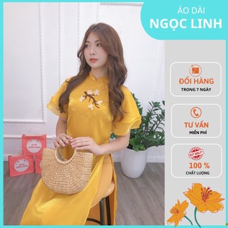 Áo dài cách tân voan tơ nhẹ nhàng lụa cao cấp siêu xinh-LT10