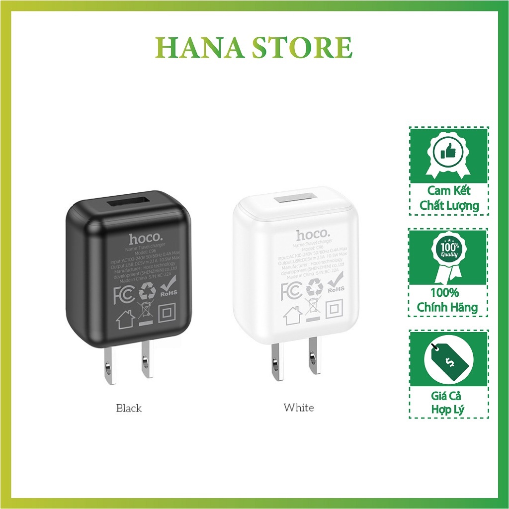 Cốc Sạc Nhanh C96 Củ Sạc Nhanh Chất Liệu Pc Đa Chức Năng-Hana store