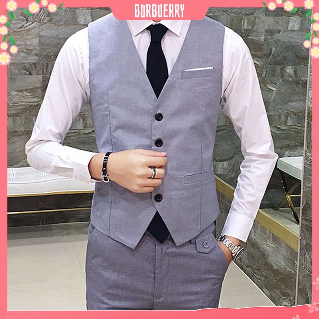 [VNXK- Bảo hành] Áo gile vest nam 2 lớp form ôm body trẻ trung cá tính chất vải dày mịn thiết kế sang trọng lịch lãm