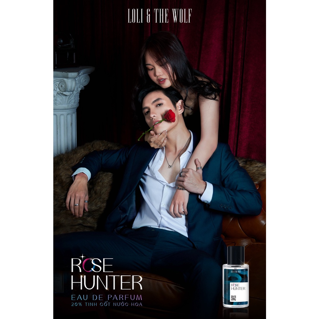 Nước Hoa Nam Loli & The Wolf Rose Hunter Thơm Lâu Chính Hãng Hương Thơm Nam Tính Quyến Rũ Thu Hút Chai 10ml/50ml