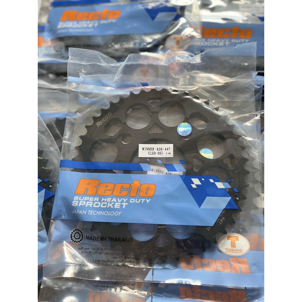 Dĩa thép Recto mẫu mới 44T cho xe Winner, Winner X, Sonic