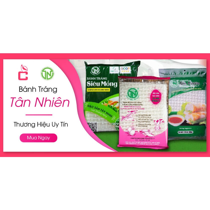 Bánh tráng Tân Nhiên siêu mỏng không cần nhúng nước