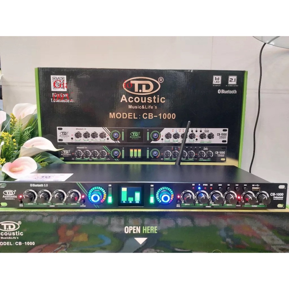 Nâng tiếng karaoke, Nâng tiếng TD Acoustic CB-1000 cao cấp, Bluetooth-Optical-USB-Chỉnh Âm Hay