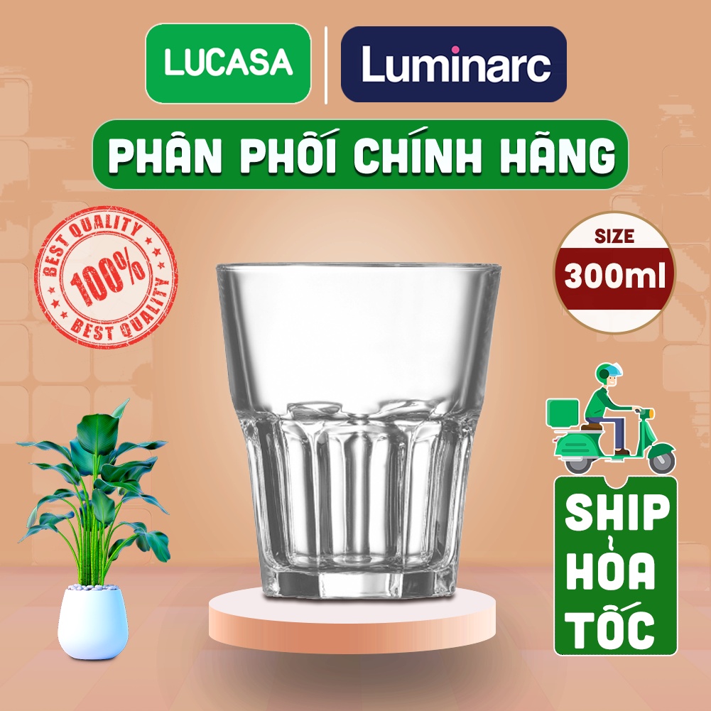 Ly Thủy Tinh Luminarc Cloudy 300ml - Loại Thấp L5360 | Phân Phối Chính Hãng