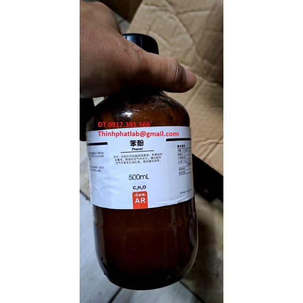 Hóa chất Phenol CAS 108-95-2 chai 500g