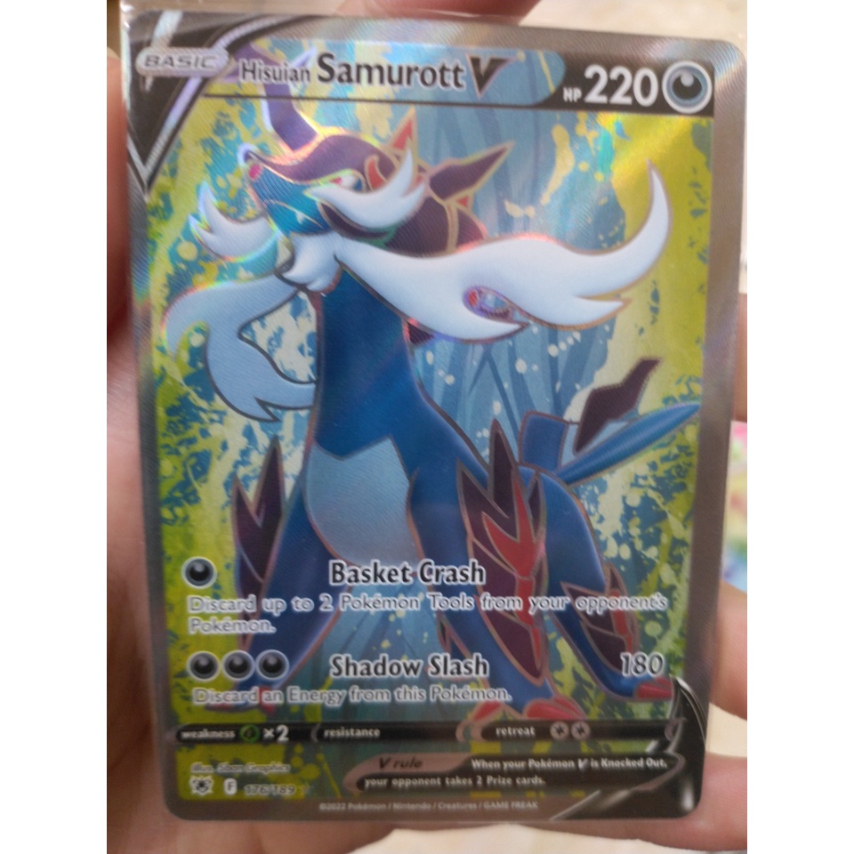 Hisuian Samurott V - 176/189 - Full Art Ultra Rare Sword & Shield: Astral Radiance Singles