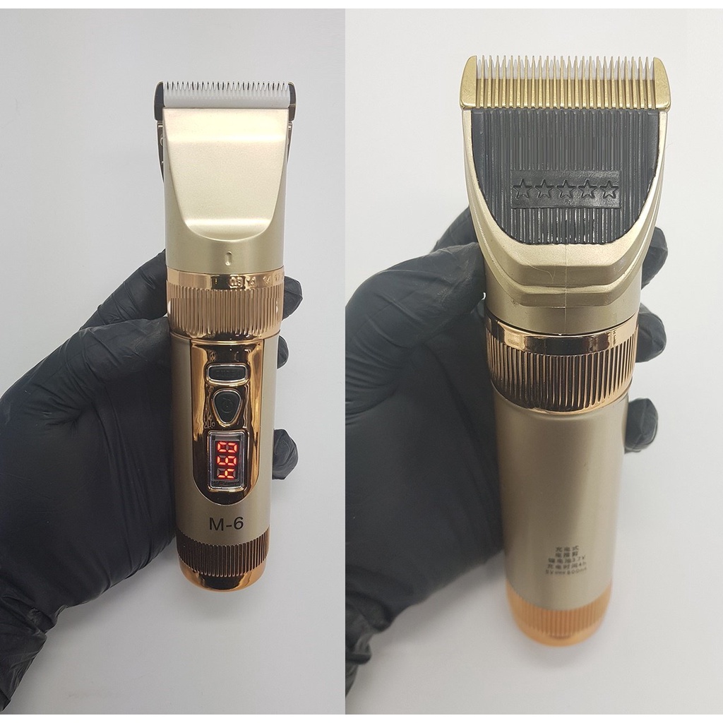 Tông Đơ Cắt Tóc Chuyên Nghiệp 2 Pin Lưỡi Sứ Công Suất 3W M6 Hair Clipper - TAM6062