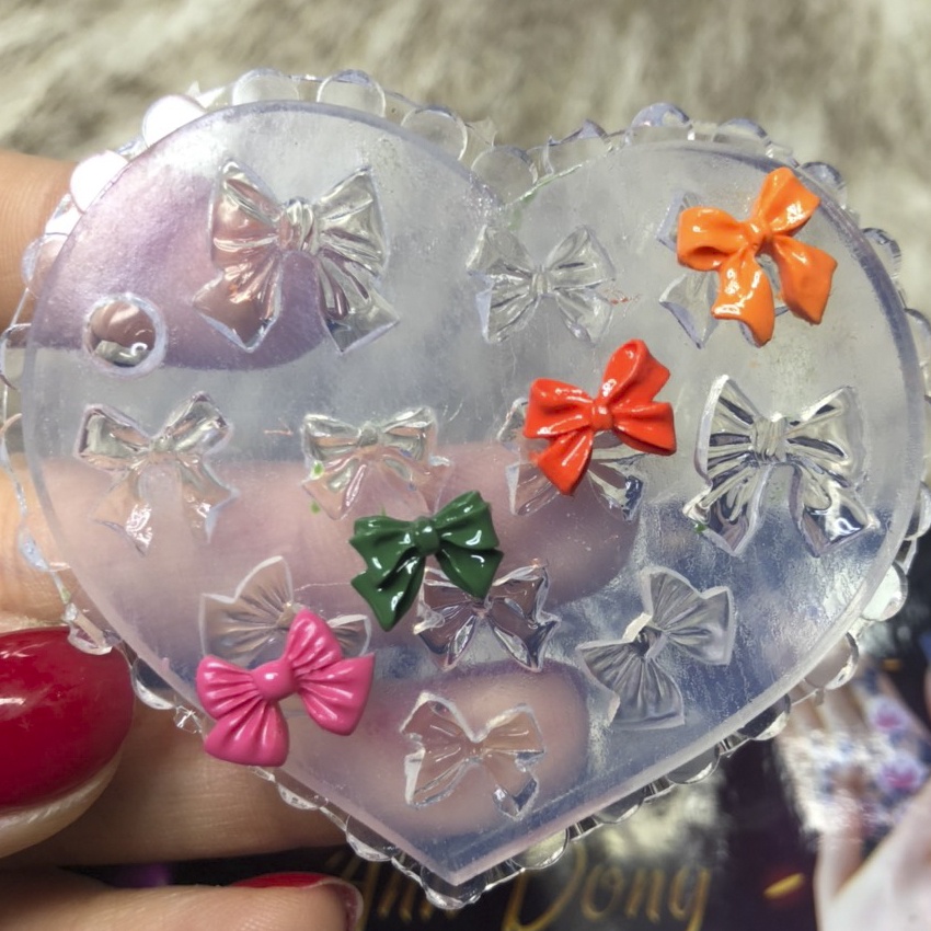 Khuôn hoa hồng, khuôn hoa sứ, khuôn trái tim, khuôn nơ nail