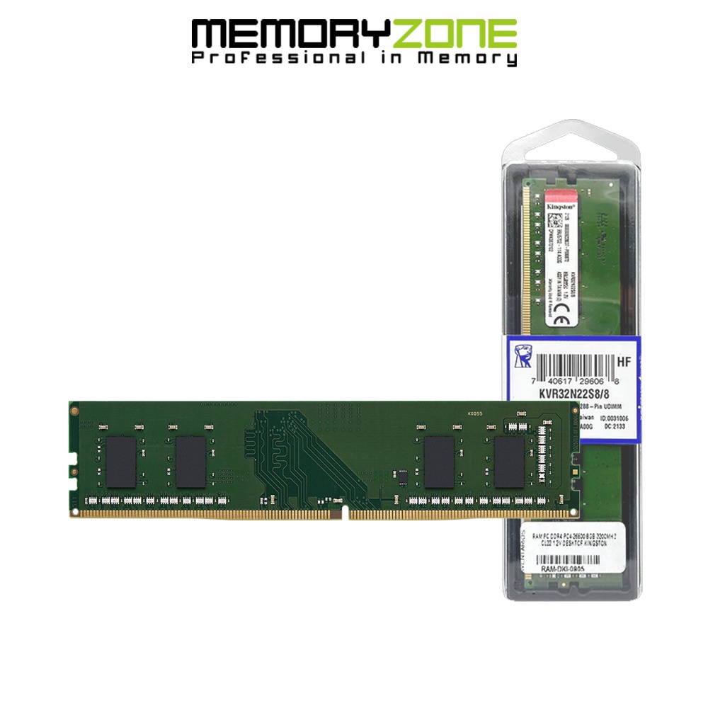 Ram PC Kingston 8GB 3200MHz DDR4 KVR32N22S8/8