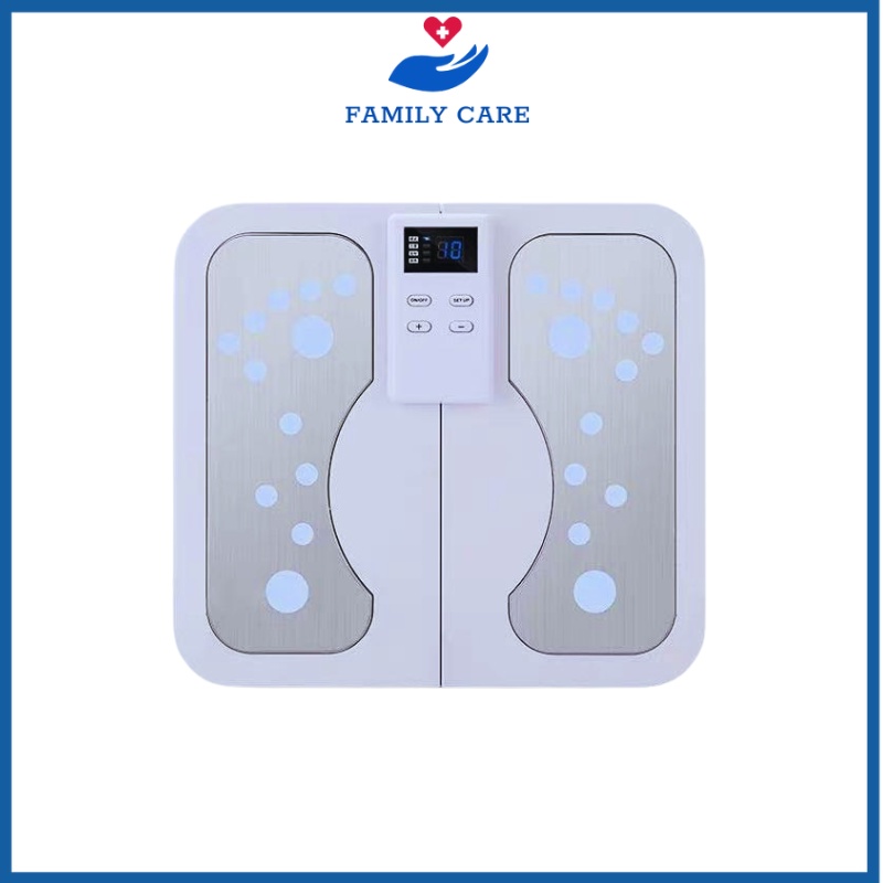 Thảm massage chân EMS cao cấp có màn hình hiển thị giúp lưu thông khí huyết, máy massage bàn chân giảm đau mỏi hiệu quả