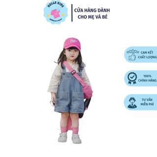 Yếm jeans cho bé gái bé trai màu xanh mặc siêu xinh