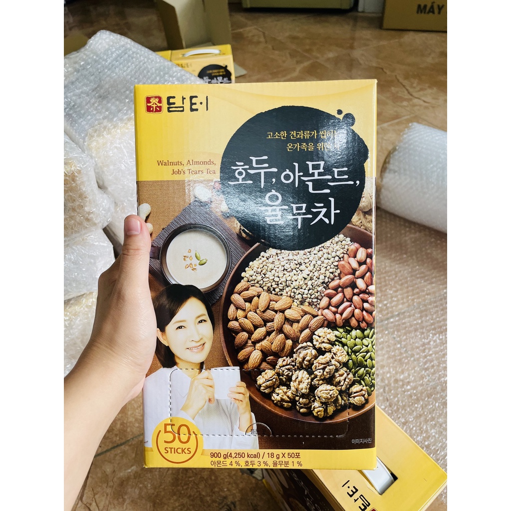 Bột Ngũ Cốc 5 và 15 Loại Hạt Damtuh Hàn Quốc - Hộp 50 Gói
