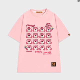 Áo thun unisex form rộng MEIYING Gấu Lotso Lovely 1183 basic tee tay lỡ