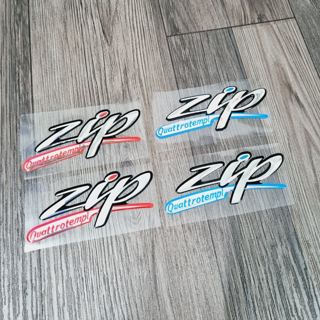 Tem Logo Xe Máy Cao Cấp Zip Nền Trong PVC 3 Lớp Không Thấm Nước