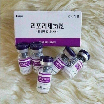 Ti.ê.m Tan LIPORASE dùng trong thẫm mỹ, Xuất xứ Hàn Quốc