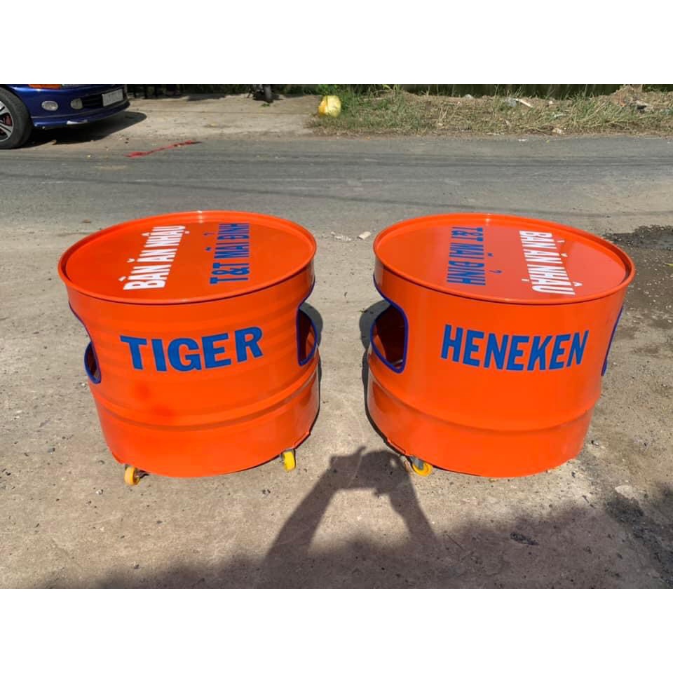 Bàn Thùng phuy Bàn Ăn Tái Chế Siêu Rẻ