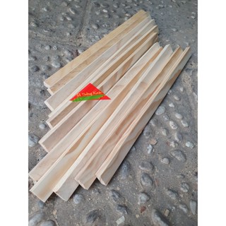 Thanh gỗ thông rộng 2cm x dày 1cm x dài 60cm-50cm-40cm-30cm dùng làm nẹp chỉ,khung viền,đóng thùng gỗ,trang trí,DIY