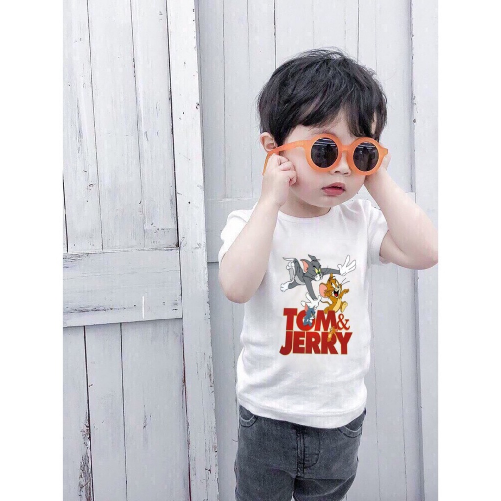 Áo thun in hình Tom & Jerry bé trai dễ thương - size từ 10kg - 77kg