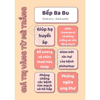 Vừng trắng (Mè trắng) sạch, ngon