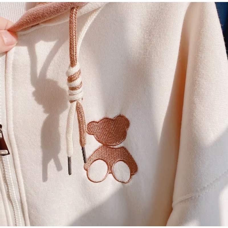 ÁO KHOÁC HOODIE ZIP FORM RỘNG ULZZANG HỌC SINH