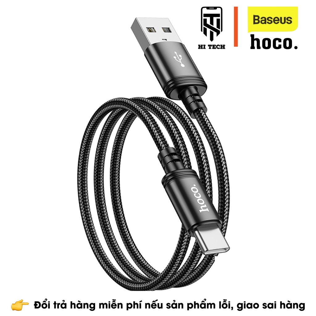 Dây sạc nhanh HOCO X89, sạc nhanh 2.4A, dây sạc type-c dành cho các dòng android, samsung, oppo, dây dài 1m.
