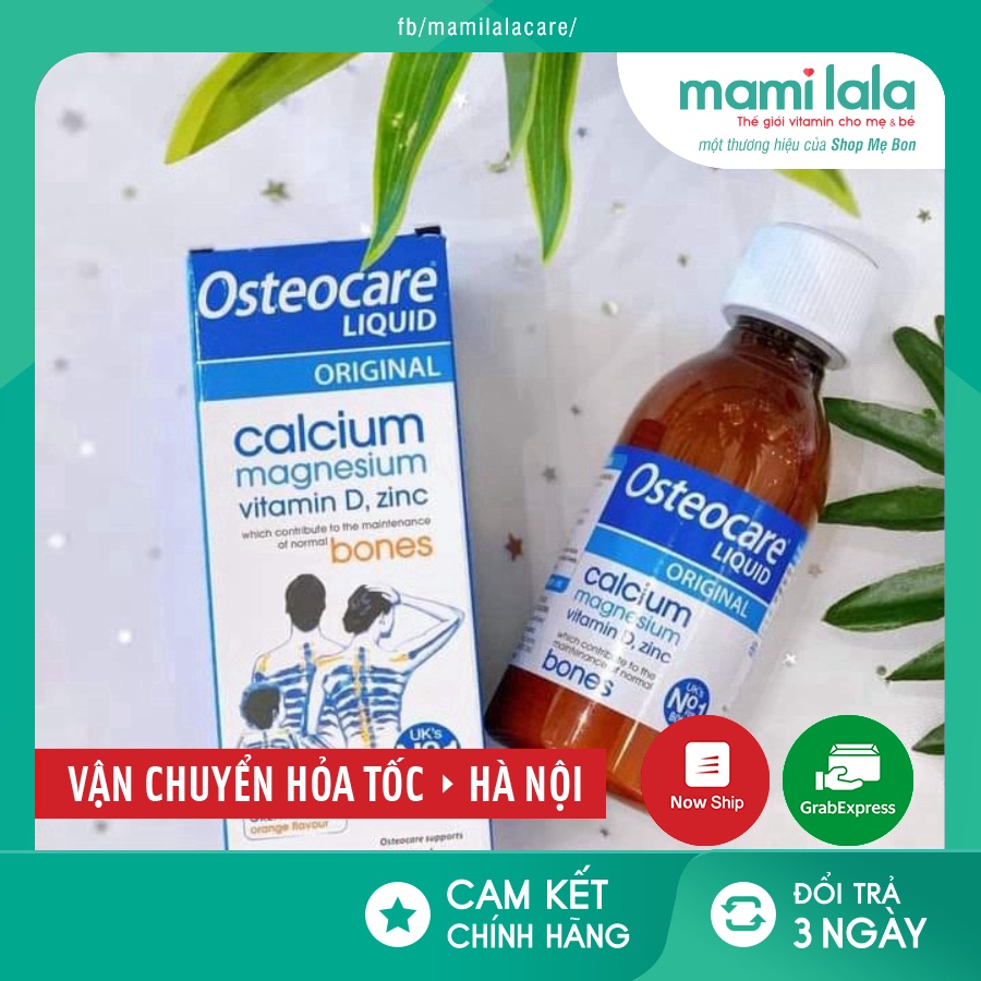 Canxi nước Osteocare liquid, Calcium magnesium vitamin D, zinc 200ml - Xuất xứ Anh