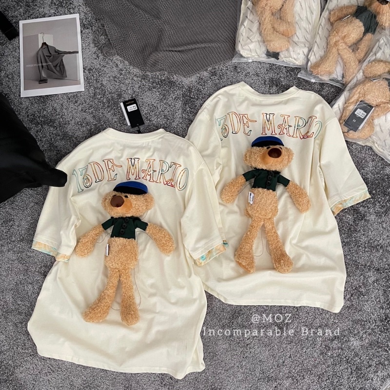 Áo phông 13de marzo kèm gấu xù loại 1