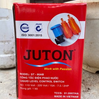 Phao điện tự ngắt Juton , nắp bồn nước cao cấp nhỏ gọn an toàn