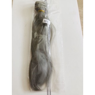 TSD- Tép tóc giả 20cm chất tơ silk may tóc búp bê