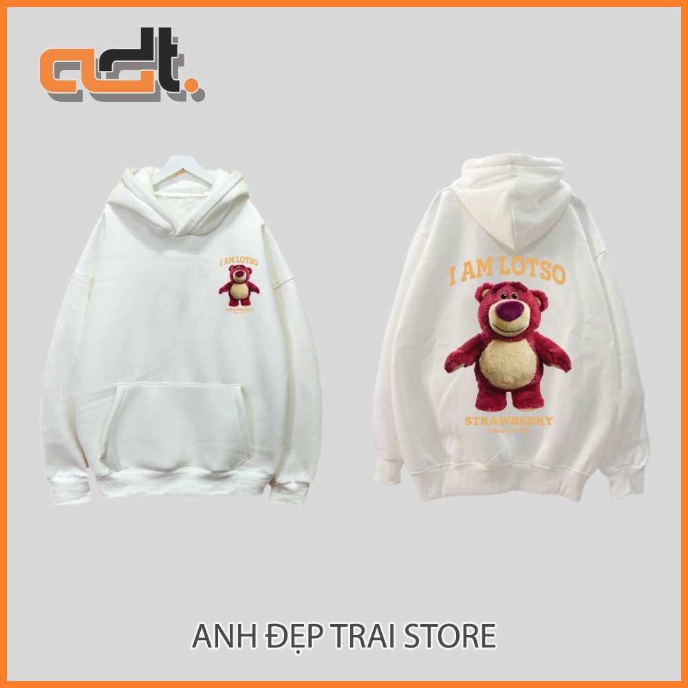 Áo Hoodie in I AM LOTSO GẤU thời trang hip hop độc đẹp