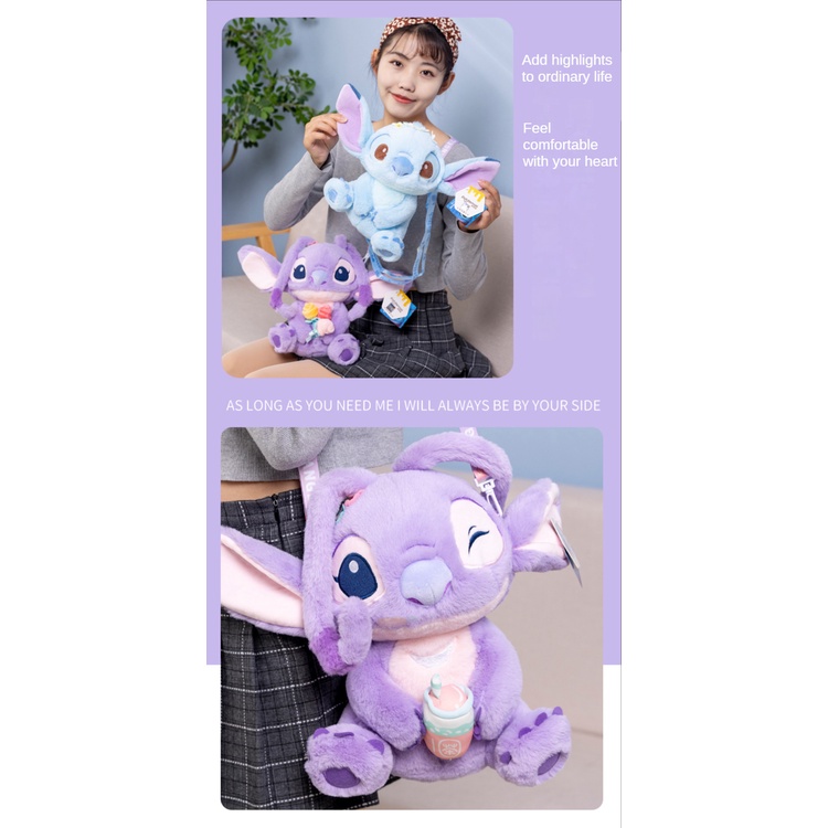 Túi Đeo Chéo Hình Thú Nhồi Bông Stizai Lavender Đáng Yêu