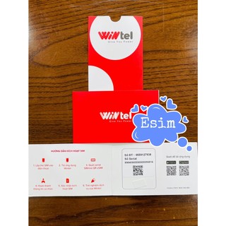 eSim 4G Wintel Win60+ Thoải Mái Data Không Giới Hạn Data Tốc Độ Cao